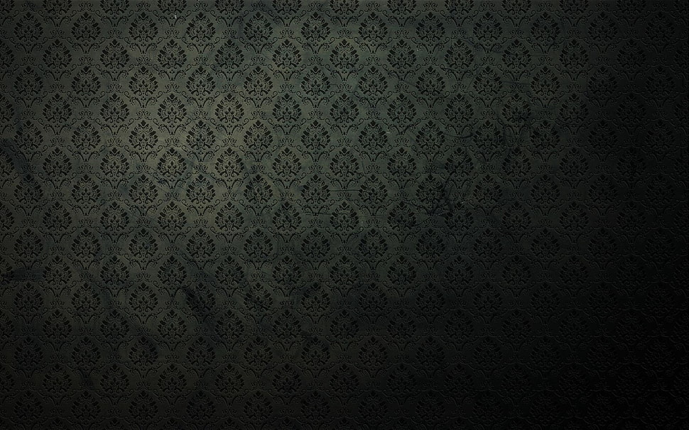 grey floral textile HD wallpaper