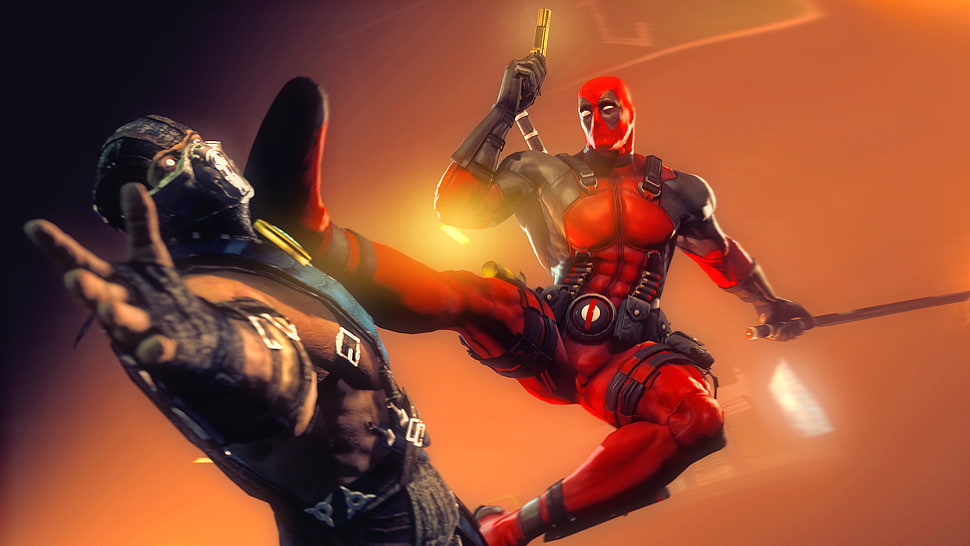 Deadpool and Sub-Zero wallpaper HD wallpaper
