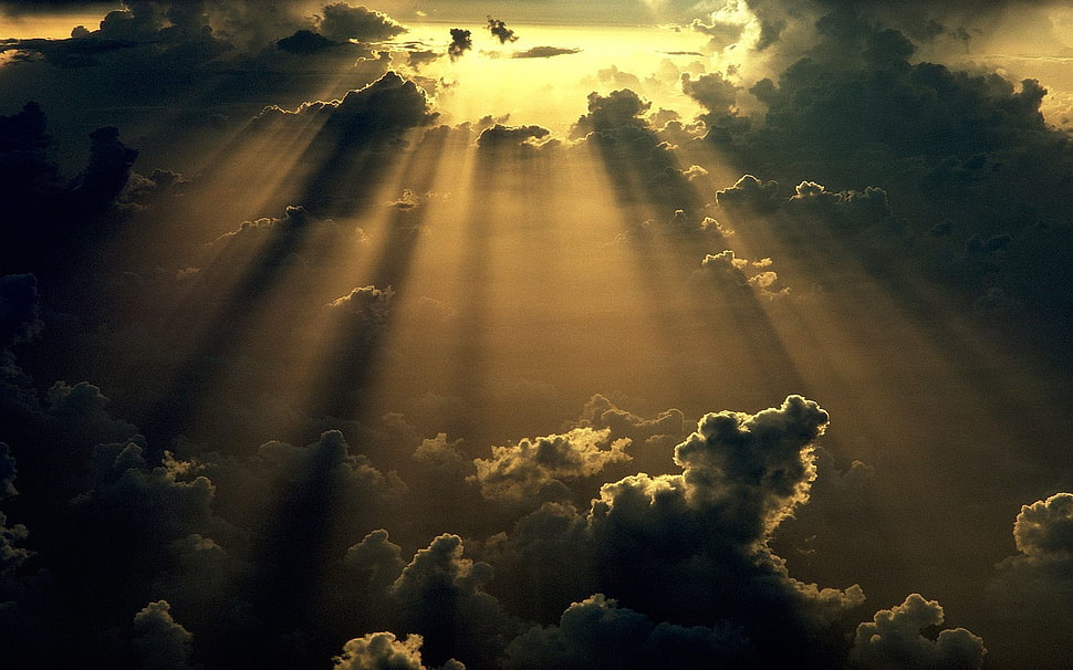 nimbus clouds, clouds, sky, nature HD wallpaper