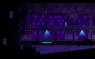 black and purple laptop computer, The Wolf Among Us