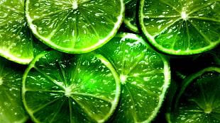 close-up photo of sliced lime