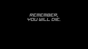remember you will die text HD wallpaper