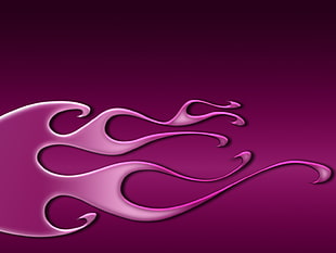 purple flame illustration HD wallpaper