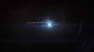 gray spaceship illustration, Mass Effect, video games
