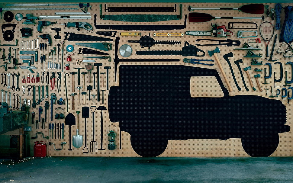 carpentry tool lot, tools, empty  HD wallpaper