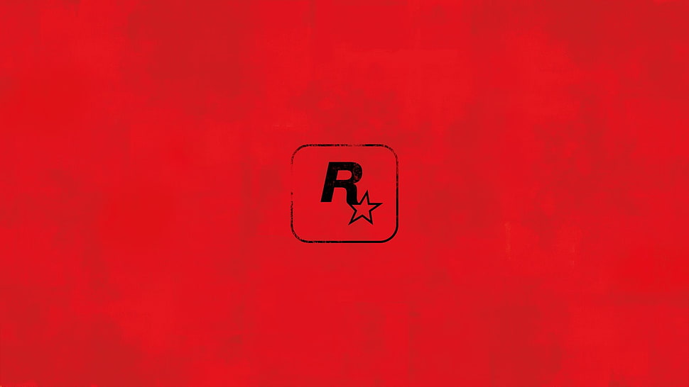 red and black R logo illustration, Rockstar Games, logo, red, Red Dead Redemption HD wallpaper