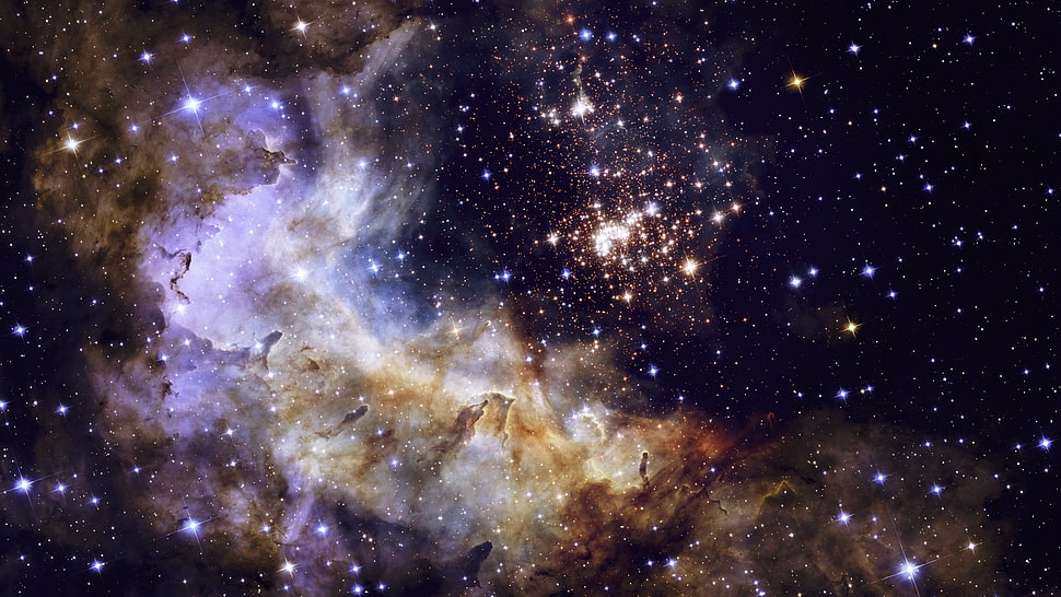 galaxy photo, Westerlund 2, space, nebula, NASA HD wallpaper