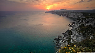 body of water, nature, sea, cliff, coast HD wallpaper