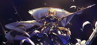 Saber from Fate Stay Knight, Fate/Grand Order, Fate Series, Jeanne d'Arc, spear HD wallpaper