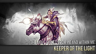 The Light Shines Upon me and within me Keeper of The Light Dota 2 character game cover, Dota 2, Keeper of the Light (DOTA2), video games