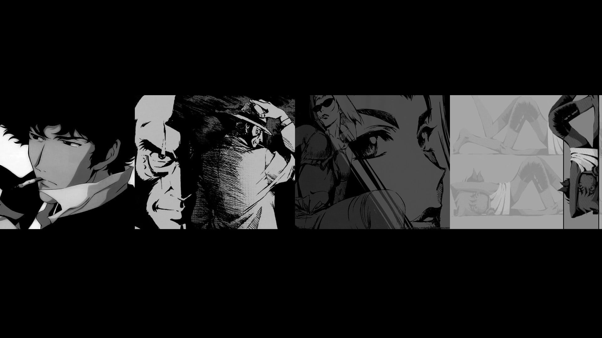 comic strip collage, Cowboy Bebop, anime HD wallpaper.