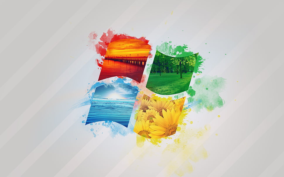 Microsoft Windows logo, Microsoft Windows, computer, operating systems HD wallpaper
