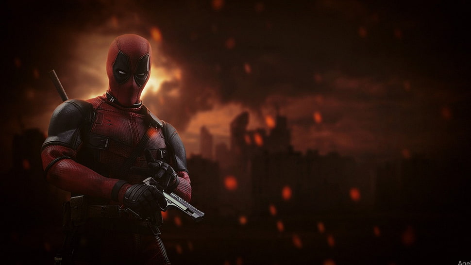 Deadpool digital wallpaper HD wallpaper