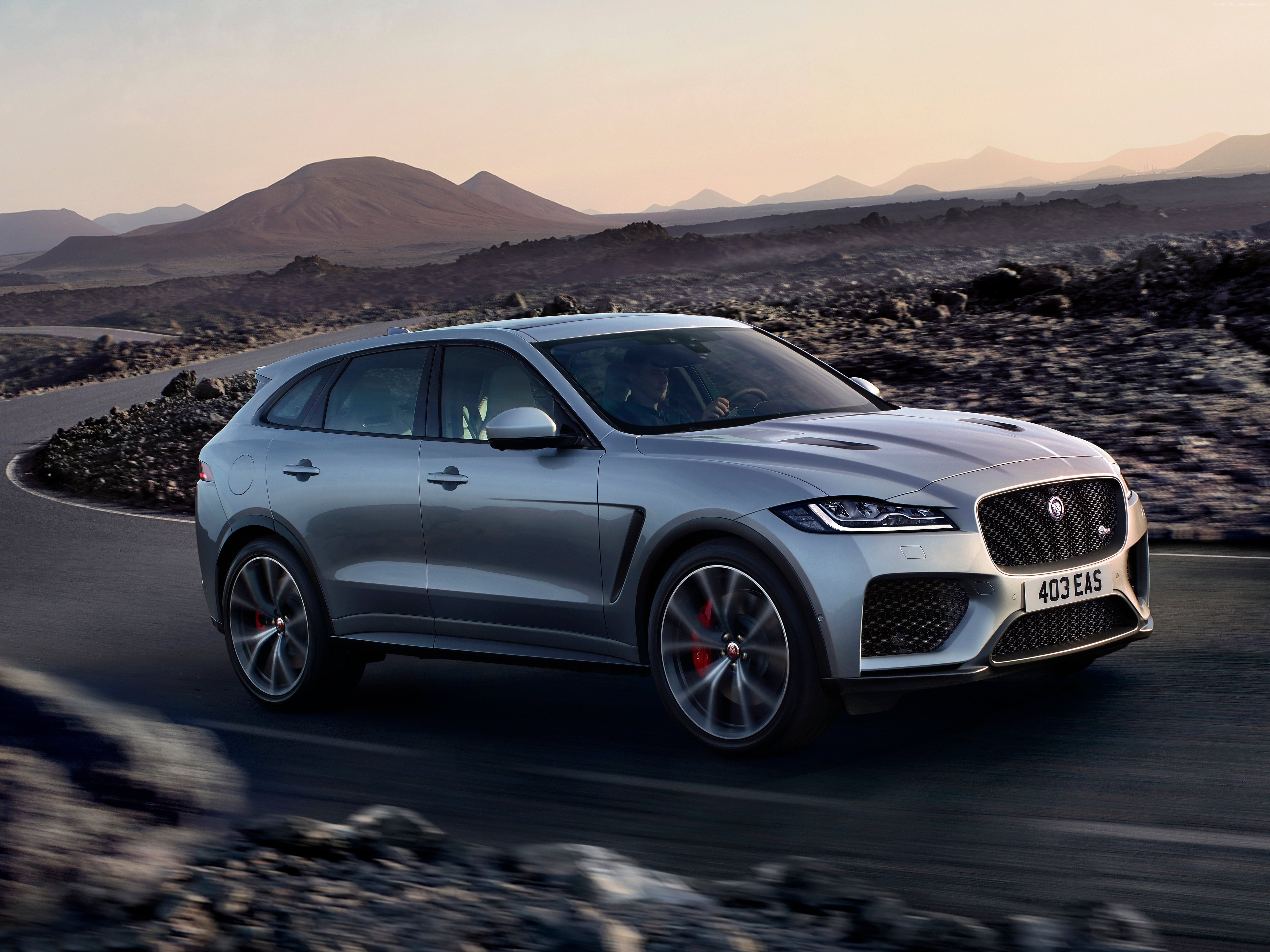 Silver Jaguar FPace SUV HD wallpaper Wallpaper Flare