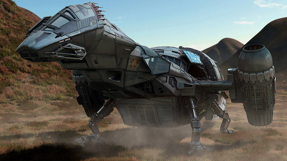 black and grey space ship, Firefly, Serenity HD wallpaper