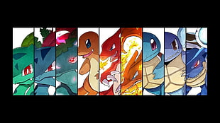 Pokemon illustration collage