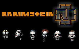six men illustration, Rammstein, music, band