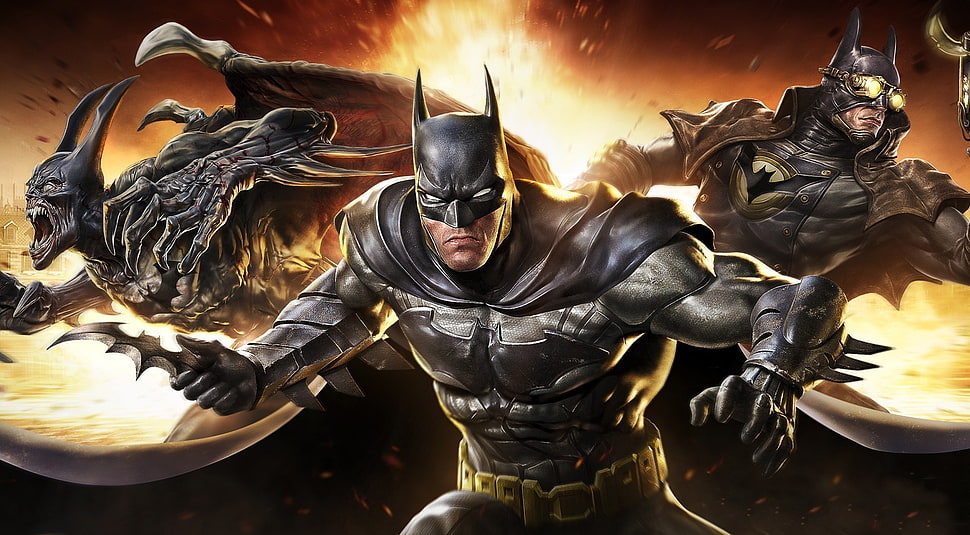 Batman wallpaper, video games, artwork, Batman HD wallpaper