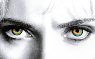 person's eyes, eyes, formula, selective coloring, mathematics HD wallpaper