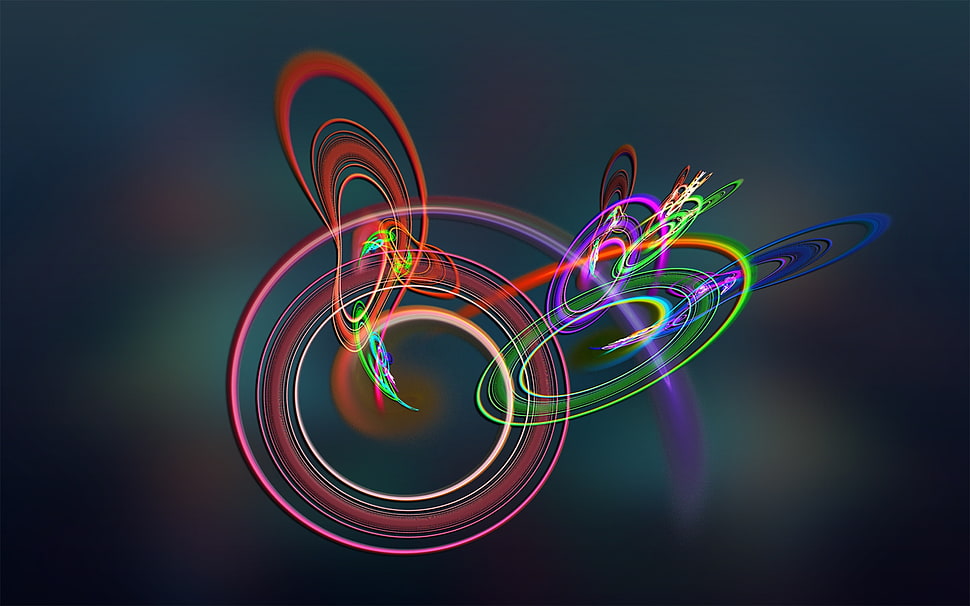 illustration of abstract paintings HD wallpaper