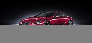 red Lexus coupe HD wallpaper