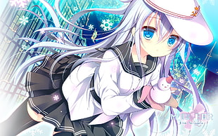 Milk Bar female anime character illustration, snow, winter, Kantai Collection, snowman HD wallpaper