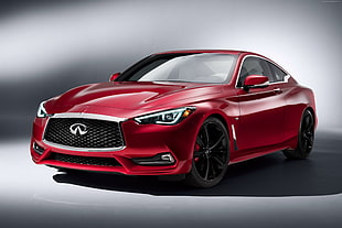 red Infiniti coupe