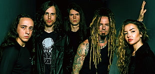 male and female 5-member band wallpaper, Once Human, Lauren Hart, metal music, melodic death metal
