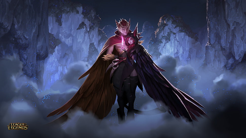 League of Legends character digital wallpaper, Summoner's Rift, Xayah & Rakan (League of Legends) HD wallpaper