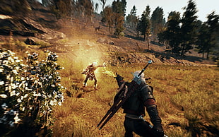The Witcher digital wallpaper, The Witcher 3: Wild Hunt, Geralt of Rivia HD wallpaper