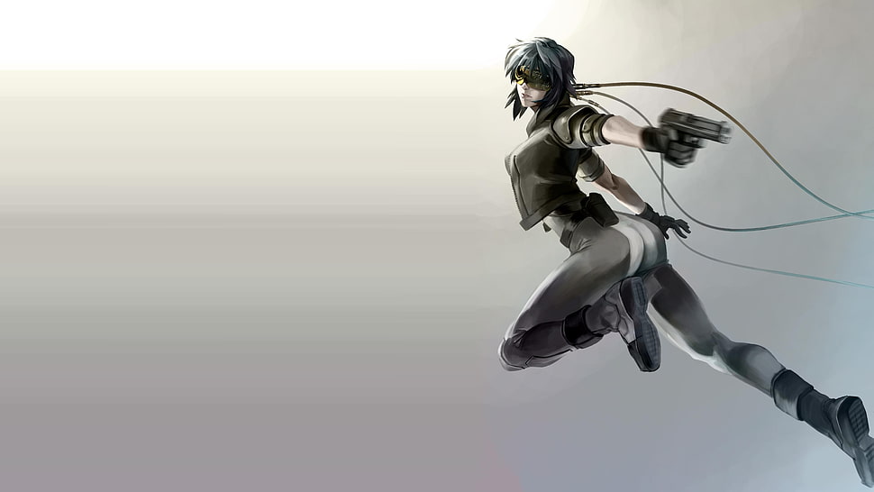 gray and black robot action figure, Ghost in the Shell: ARISE, Ghost in the Shell, Kusanagi Motoko HD wallpaper