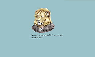lion illustration with text overlay, quote HD wallpaper