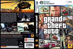 Grand Theft Auto IV cover, video games, Grand Theft Auto IV, Rockstar Games HD wallpaper