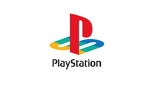Sony Playstation logo, logo, PlayStation, video games, white background