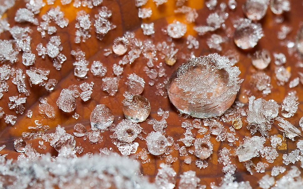 clear glass shards HD wallpaper