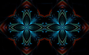 Kaleidoscope,  Patterns,  Dark,  Paint HD wallpaper