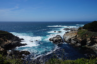 body of water, USA, west coast, Pacific Ocean, blue HD wallpaper