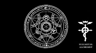 Fullmetal Alchemist logo scenery