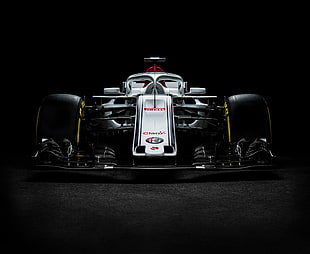 black F1 car, Sauber C36, Formula 1, F1 cars