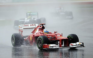 red and white Ferrari Formula 1, Ferrari, Fernando Alonso, Formula 1