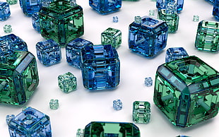 emerald and sapphire stones
