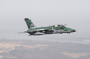 green and gray A-IM 5520 Plane