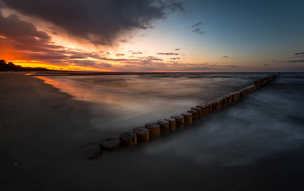 gray sky, landscape HD wallpaper
