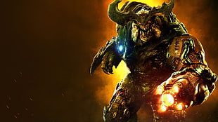 game character illustration, Doom 4, video games, artwork, Doom (game) HD wallpaper