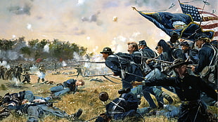 United States of America flag, war, american civil war HD wallpaper