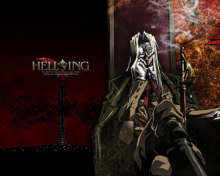 Hellsing digital wallpaper, Hellsing, integra, sword, Sir Integra Fairbrook Wingates Hellsing