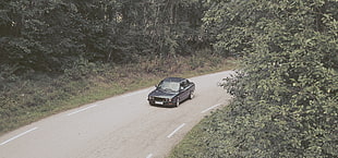 black 5-door hatchback, BMW, BMW E28, Norway, Stance