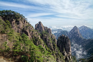 photo of mountain, huangshan, china, yellow mountain HD wallpaper