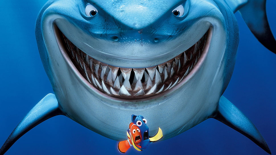 Finding Nemo movie, movies, Finding Nemo, shark, movie poster HD wallpaper