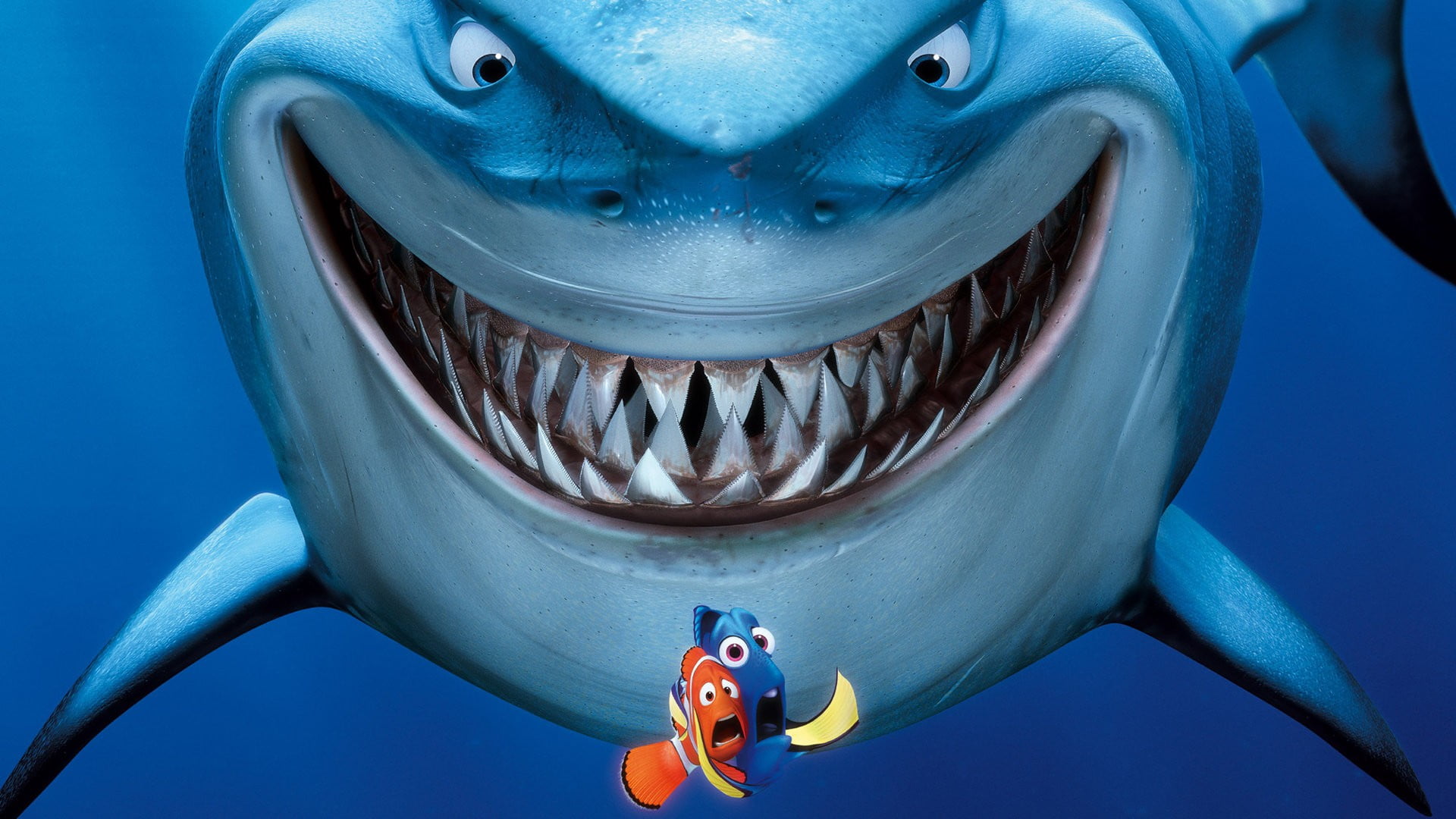 Finding Nemo movie, movies, Finding Nemo, shark, movie poster